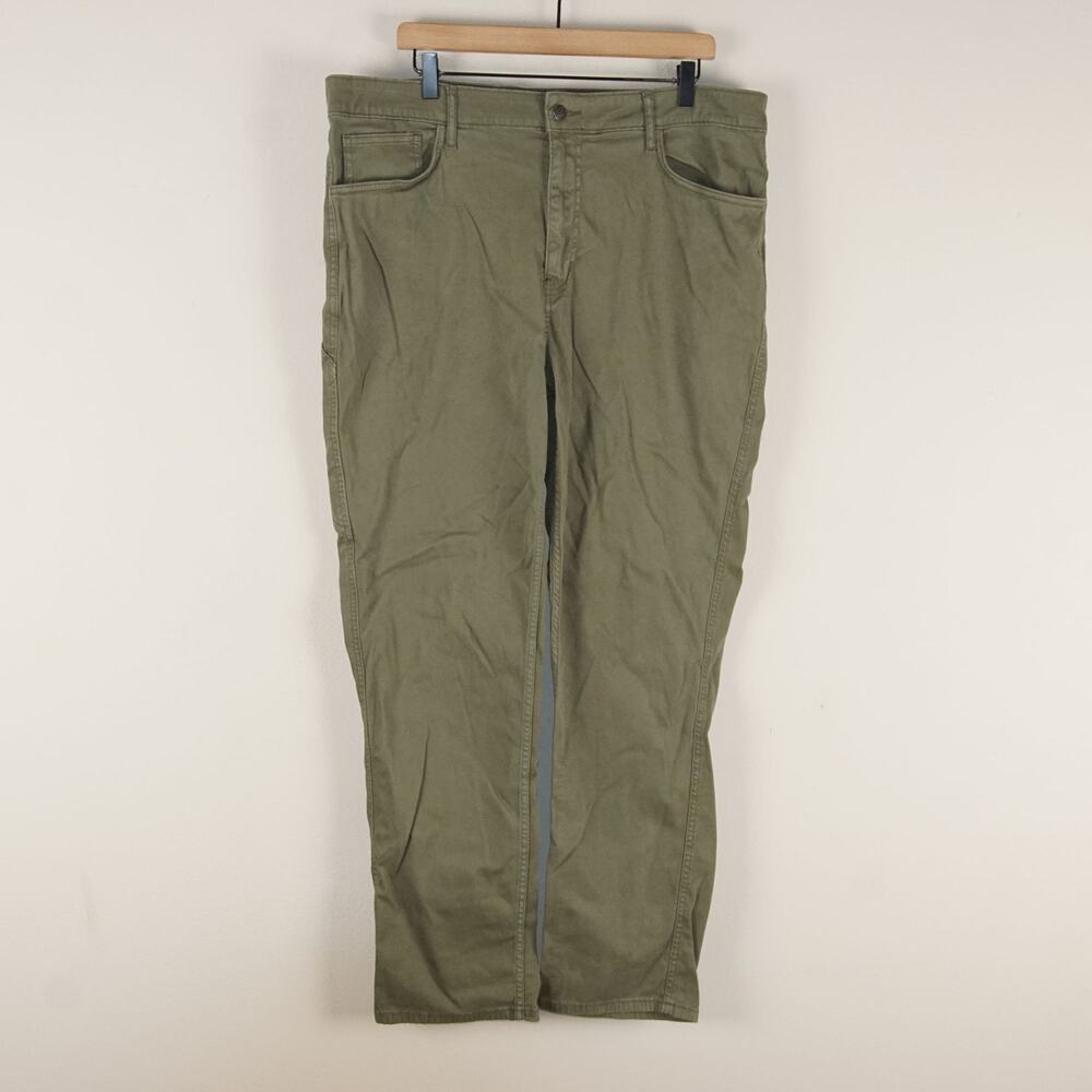 Woolrich Green Label Stretch Green Twill Cargo Jeans Mens Sz 38 x 32